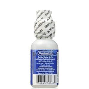 Pac-Kit K708 Eye Flush Solution, 1 oz. Bottle, Qty (3), NEW
